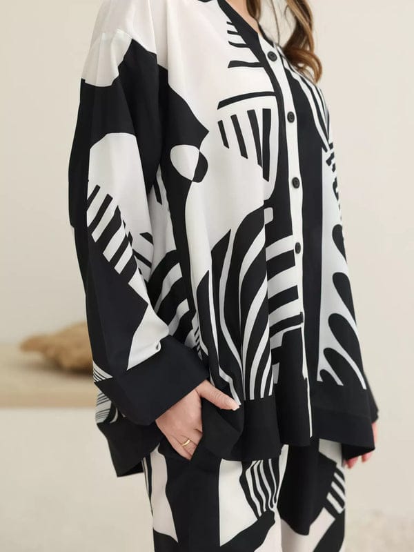 BLACK AND WHITE CORD SET