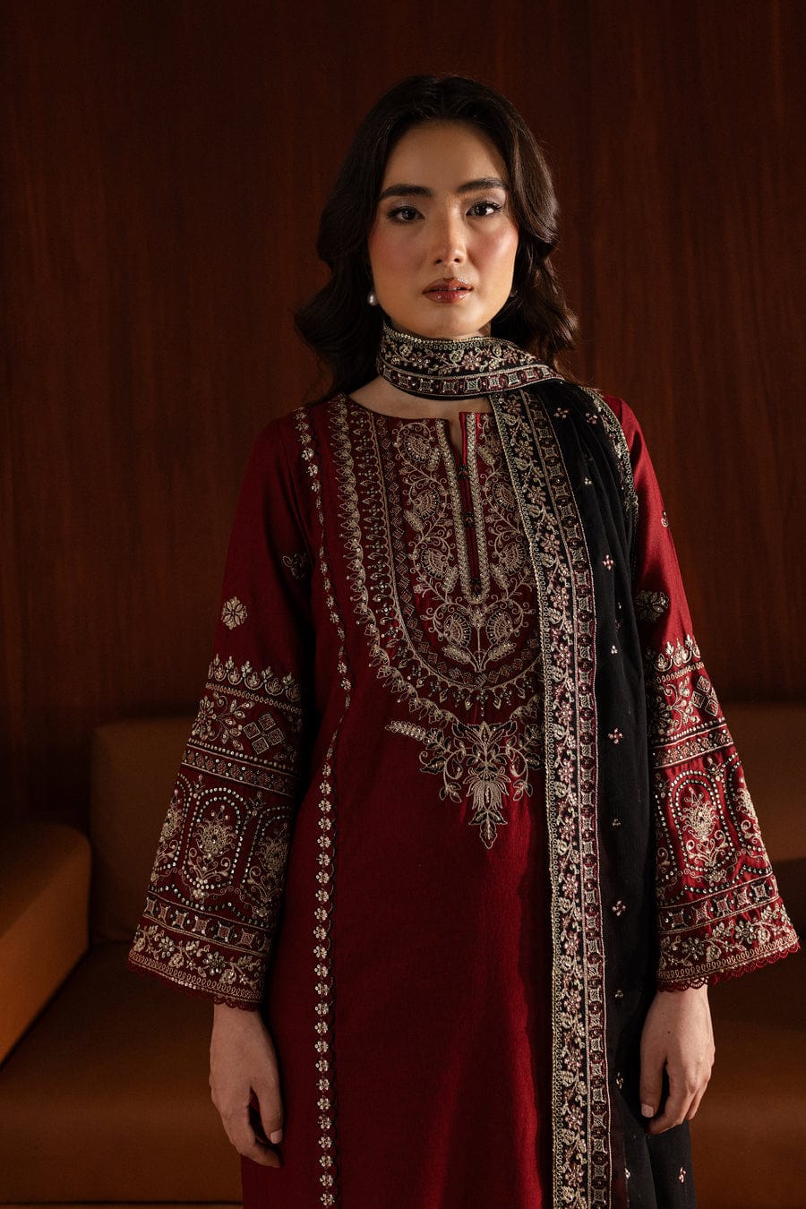 ROYAL PRET 3PC - Embroidered Lawn Dress