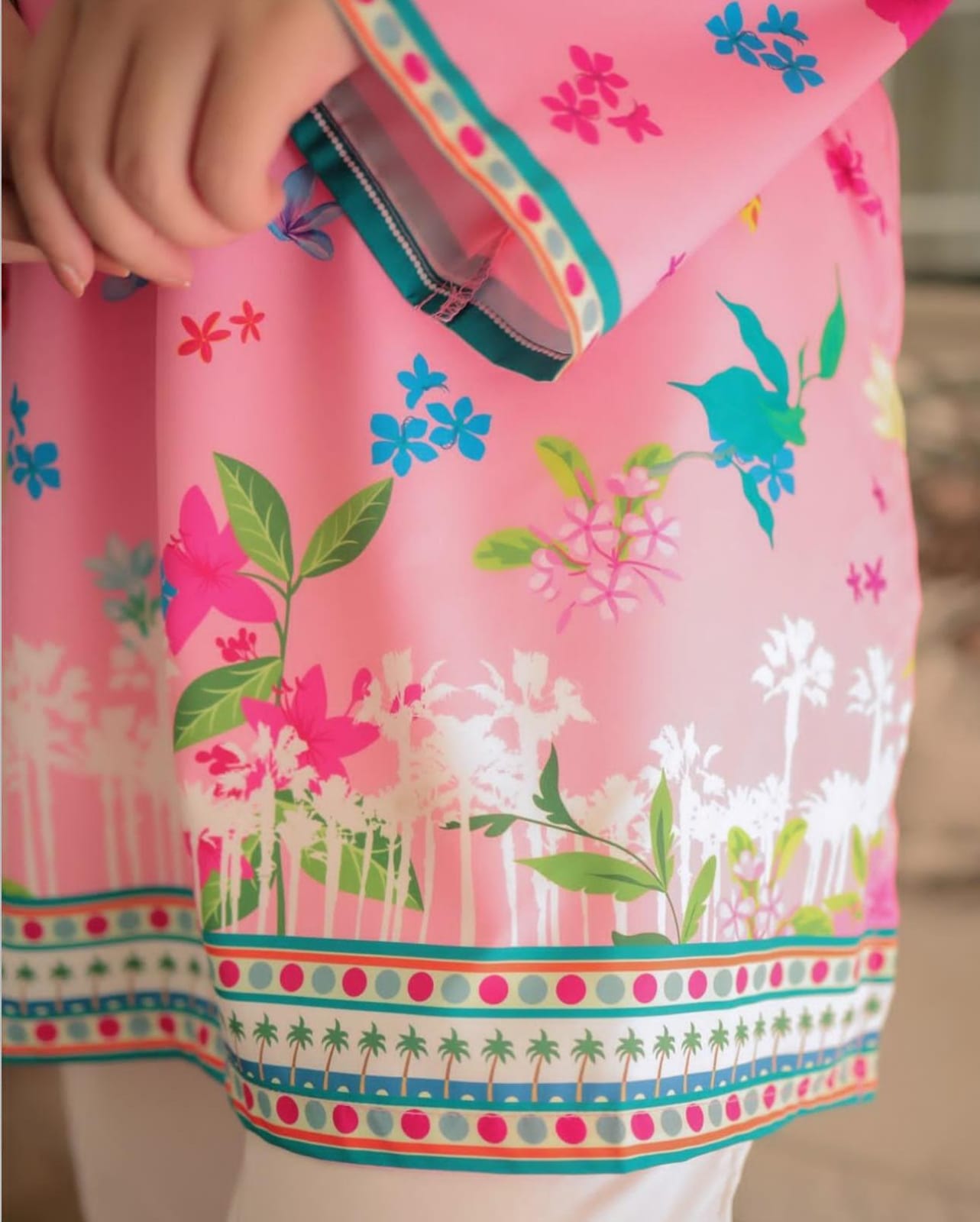 PINK FLORAL DIGITAL 2PC